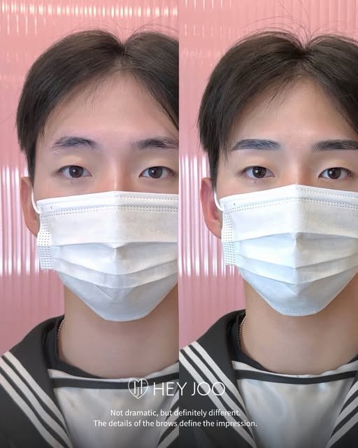 남자눈썹 비포 애프터